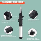 Butane Soldering Iron Kit Selfignite Adjustable Flame Torch 6 Tips Cordless