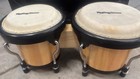 Rolling Stone Beginners Bongo Drum Set Tunable Wood 2 Diff Size Drums W  Wrench
