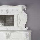 Antique Figural Carved   Mirrored Fireplace Mantel C1890