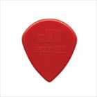 Dunlop Guitar Picks Jazz Iii Nylon Sharp Tip Red 24 Pack 47r3n