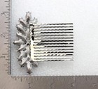 Black Rhinestone Crystal Floral Hair Comb