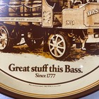 Rare Vtg Bass Beer Tray Sentinel Steam Dray Advertising 12  Serving Tray