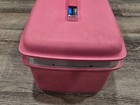 Vintage Pink Samsonite Royal Traveler Aurora Cosmetic Case Train Case Luggage 