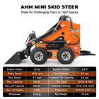 Mini Skid Steer 23hp Wheel Loader W  Electric Start Gas B   S Epa Engine Bucket