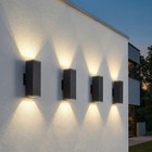 4 Pack 12  Outdoor Porch Wall Lamp Up Down Light Exterior Modern Sconce Fixture