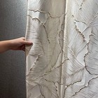 Jessans Luxury Curtains Beige Jacquard Drapes 3d Gold Leaf High Precision Curtai