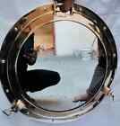 Antique Brass Finish-large 24 porthole Nautical Cabin Wall Decor Porthole Mirror