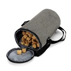 Dog Food Travel Bag Heavy Duty Denim Zipper Lid Water Resistant Hands Free