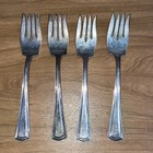 Vintage George Washington By Alvin Patent Silverware Set Of 4 Salad Forks