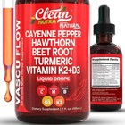 Cayenne Pepper Hawthorn Beet Root Turmeric Vitamin K2 d3 Liquid Drops 60ml
