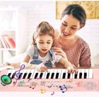 37 Keys Kids Electronic Plane With Microphone Educational Toys Musical   