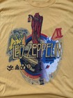 1980s Led Zeppelin In Through The Out Door Yellow Graphic T-shirt Size S