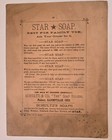 Victorian Trade Card Star Soap Late 1800 s Maritime Harbor Scene