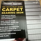 New Chicago Electric Power Tools 800 W Heat Bond Carpet Seaming Iron Free S h