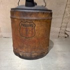Vintage Phillips 66 5-gallon Metal Gas Or Oil Container Industrial Mid-century