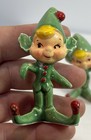 Vtg 1959 Holt Howard Christmas Pixie Elf Place Card Holders Lot Of 9 Japan 3 
