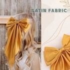 8pcs Big Satin Layered Hair Bows For Women Girls 8 Inch Barrette Hair Clip Lo