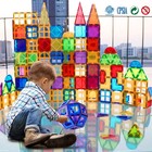 Magblock 130-pc Magnetic Tiles Building Blocks Set For Kids 4-8 Stem Toys