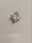 Tiny 14k Yellow Gold Diamond Baby Earrings