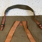 Vintage Duluth Pack Monarch Brand No  18 Canoe Bag Green Canvas Leather Straps