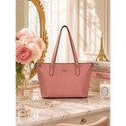 Coach Gallery Zip Tote   Dusty Mauve Crossgrain Leather