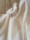 Pottery Barn Kids Crib Dust Ruffle Bed Skirt White Nursery 100  Cotton Nice