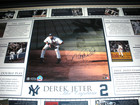Derek Jeter New York Yankees 254 500 Steiner coa Signed And Framed 29x39 Photo