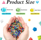 1000 Pcs Glass Beads Bulk Assorted Crystal Beads For Jewelry