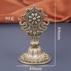 Brass Tibetan Nepalese Eight Auspicious Symbols Ritual Tool For Buddhist Altar