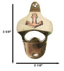 Set Of 2 Vintage Traditional Brass Metal Nautical Ship Anchor Wall Bottle Opener