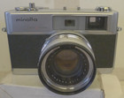 Minolta Hi-matic 9 35mm Film Camera With Lens  Filter  Strap  case - As is - B30