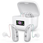 Bte Digital Rechargeable Hearing Aid For Severe Hearing Loss With Charging Case