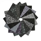 It s All Black 90-pc Pre-cut Charm Pack 5  Squares 100  Cotton Fabric Quilt 