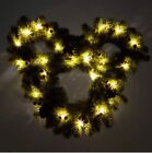 Disney Mickey Mouse Icon Light-up Holiday Christmas Wreath  16    X 18    Brand New 