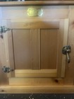 Vintage White Clad Oak Wood Ice Box Nightstand Cabinet Chest End Table Usa