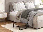 Rorkee Wood Step Stool With 350 Pounds Load Capacity Wooden Bedside Step Stool