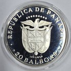 1977 129 59g  925 Silver Proof Ucam Panama 20 Balboas Coin W box   Coa
