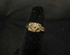 Antique Edwardian-art Deco 10k Yellow   White Gold   Diamond Baby Ring Size 0- 5
