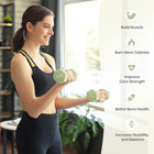 Set Of 2 Neoprene Coated Dumbbell Hand Weights  Anti-slip And Anti-roll Hex Dumb