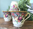 Lenox China Holiday Tartan Footed Teacup  Saucer Set Dimension Collection-mint