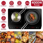 4000w Induction Cooktop Countertop Dual Cooker Burner Stove Hot Plate 9 Power