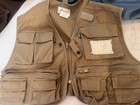 3 Men s Fishing Vest Vintage Ausable Columbia Easy Drifter Size S Lot Of Three