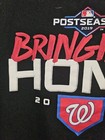 Washington Nationals 2019 Postseason Large Mens Black Graphic Logo Tshirt