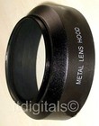 77mm Metal Lens Hood For Normal Lenses Anti Glare Black Sun Shade Screw-in 77 Mm