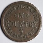 1863 Civil War Token Broas Pie Baker New York  big Cud On Obv    E128 Iknq