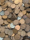 Lincoln Wheat Cent  40 s   50 s Nearly 6 Rolls Of Wheat Cents  2 Lbs 