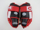 Ccm Hg720 Black Red White Molson Canadian Beer Pro Leather Hockey Gloves 14 