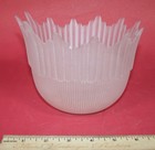 Art Deco Frosted Glass Icicle Style Vintage Lamp Shade