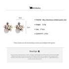 Women Crystal Rhinestone Necklace Earrings Set Floral Statement Jewelry