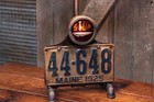 Steampunk Lamp Industrial Machine Age Lamp Taillight Maine   Gear